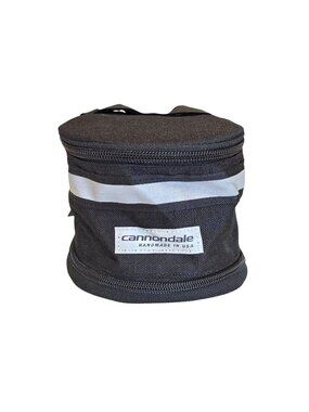 Cannondale Hook Loop Strap Mtn Bike Cycling Seat Bag Black Vtg.